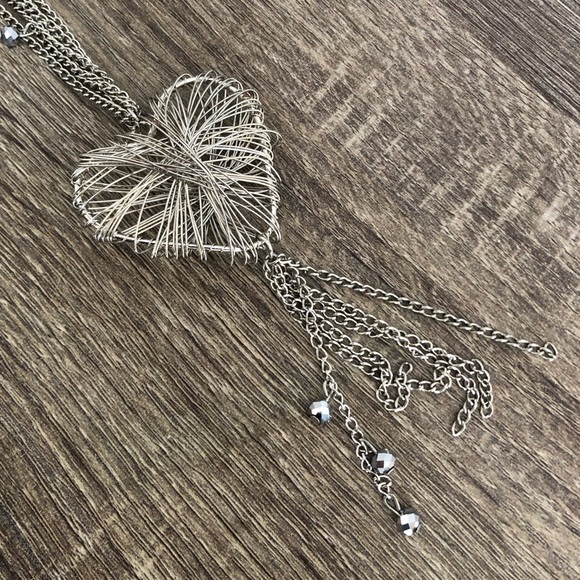 Wire Wrapped Heart Necklace - Picture 2 of 12